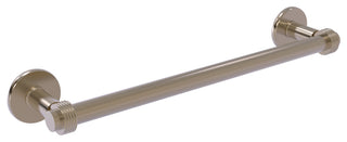 Allied Brass Continental 36" Towel Bar With Groovy Detail, Antique Pewter