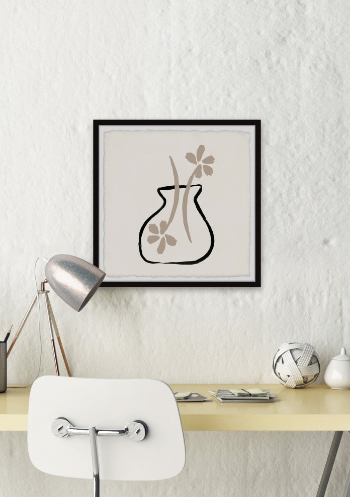 "End to End" Framed Painting Print, 18x18