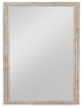 Pangea Floor Mirror - White With Gold Touch
