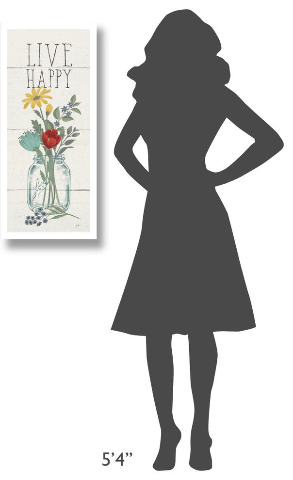 "Blooming Thoughts XI" Digital Paper Print by Janelle Penner, 14"x32"