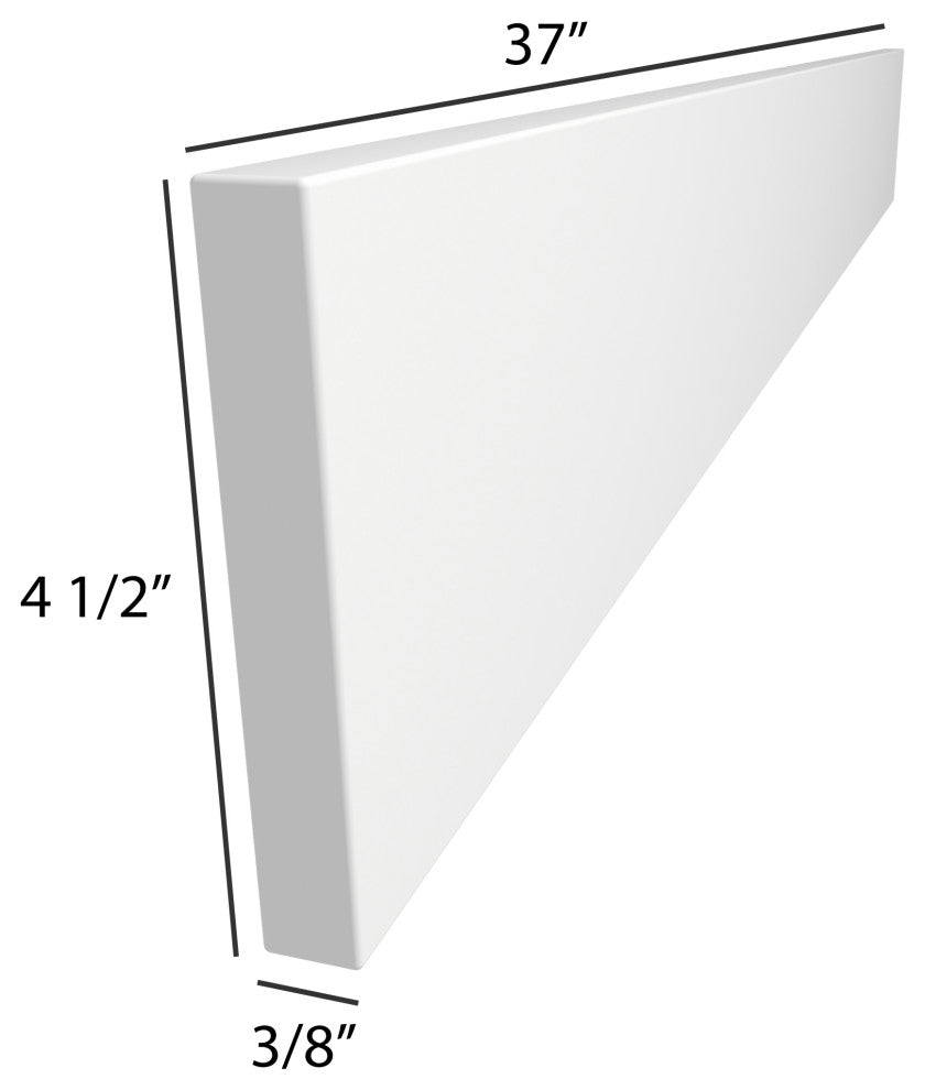 Dyconn Faucet True Solid Surface backsplash (36-Inch Backsplash)