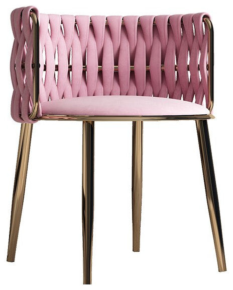 Light Luxury Nordic Single Sofa Chair, Pink