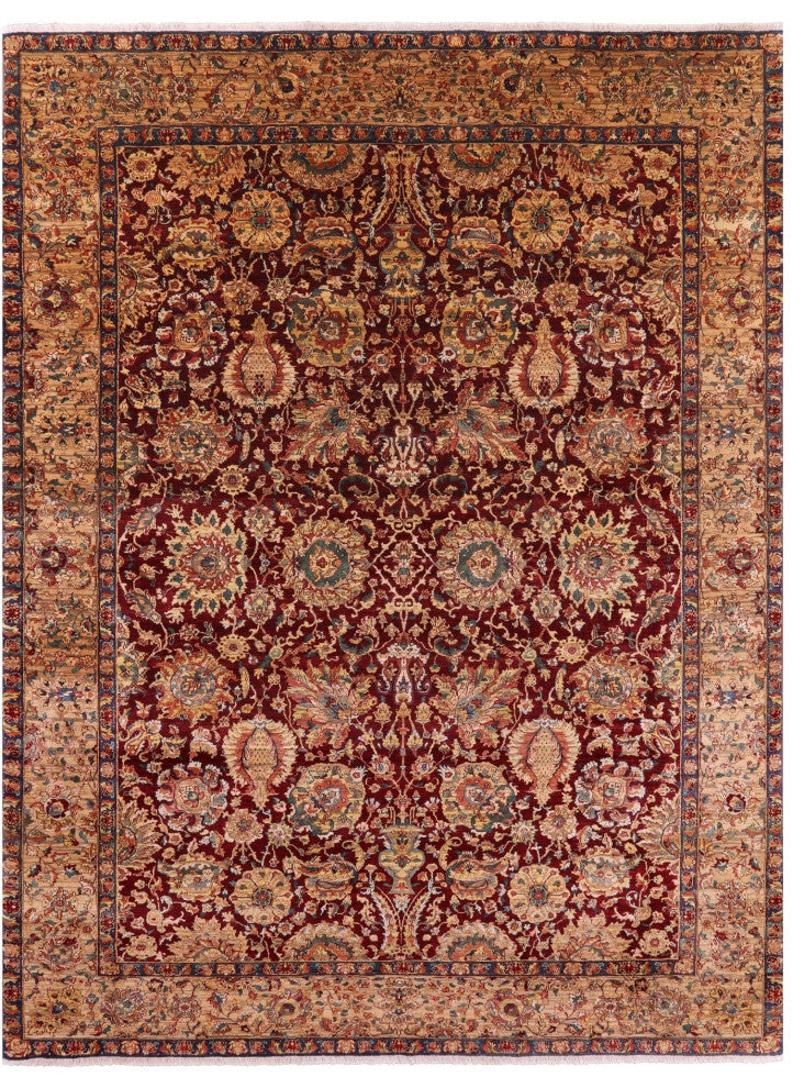 9' 2" X 12' 0" Persian Handmade Wool Rug Q11355