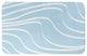 Wavy Lines On Blue 21x34 Bath Mat