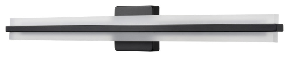 LED Light 32 in. Matte Black Vanity Light