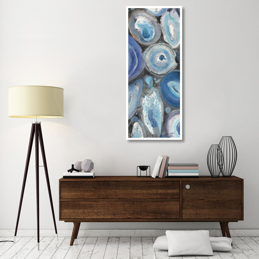 "Stone Circles Panel II" Digital Paper Print by Albena Hristova, 26"x62"