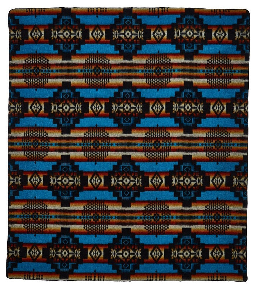 Sunset Tribal Print Throw Blanket