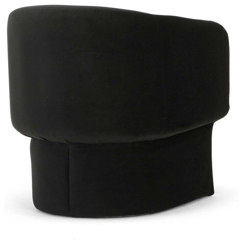 Metro Jessie Accent Chair, Black Upholstery