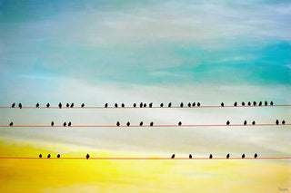 "Birds Hangin" Fine Art Canvas Print, 45"x30"
