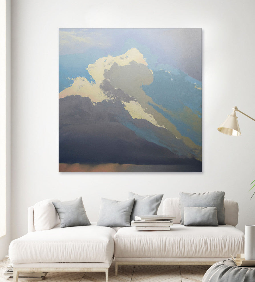 Storm over Chisos - 54 x 54 by Cap Pannell