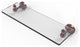 Sag Harbor 16" Glass Vanity Shelf with Beveled Edges, Antique Copper