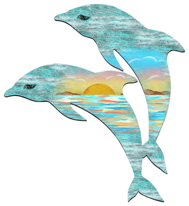 Dolphins Scenic Door Hanger
