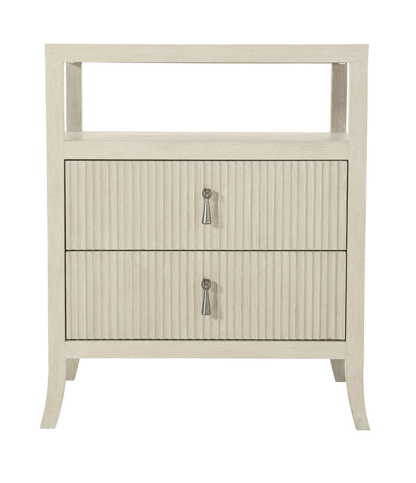 Bernhardt East Hampton Nightstand, Cerused Linen