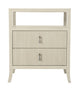 Bernhardt East Hampton Nightstand, Cerused Linen
