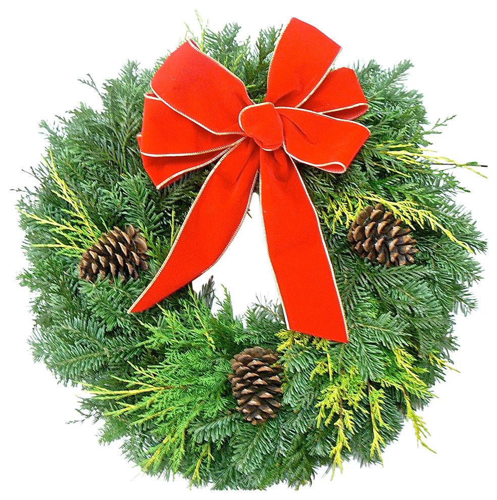 Elegant Traditions Fresh Holiday Wreath