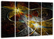 "Symmetrical Fractal Flower" Digital Canvas Print, 4 Panels, 48"x28"