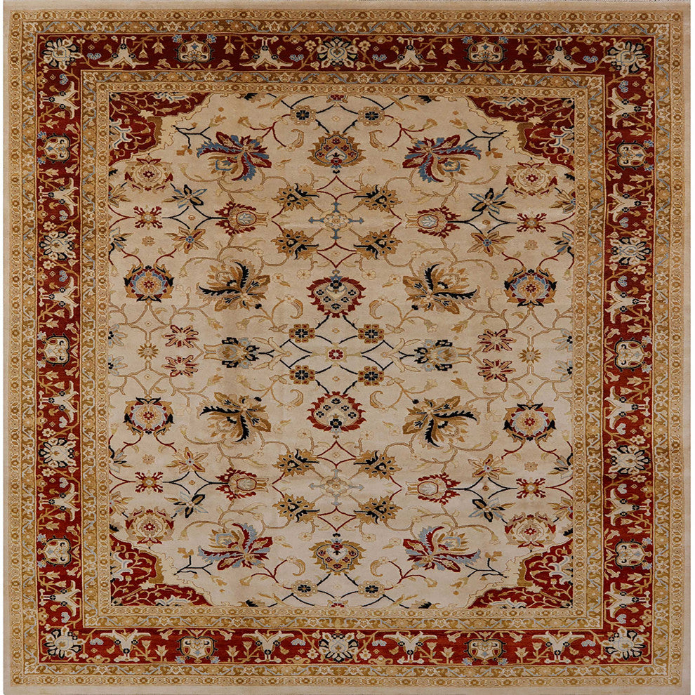 Ahgly Company Indoor Square Mid-Century Modern Area Rugs, 6' Square