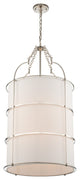 Carson 20x40" 8-Light Casual Luxury Pendant, Polished Nickel