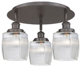 Innovations Colton 3 17.25" Flush Mount Oil Rubbed Bronze