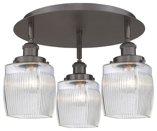 Innovations Colton 3 17.25" Flush Mount Oil Rubbed Bronze
