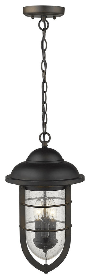 Dylan 3-Light Oil-Rubbed Bronze Hanging Lantern
