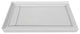 Valley Acrylic Double Threshold Acrylic Linear Drain Shower Base 54", White, 54"
