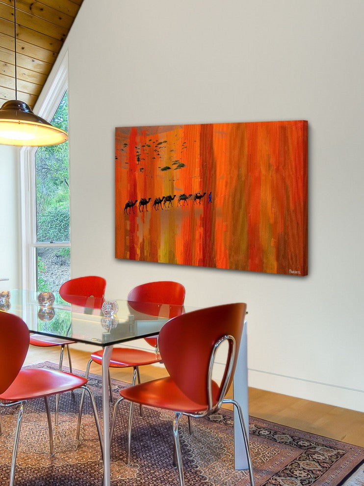 "Bir Anzarene" Print on Canvas, 45"x30"