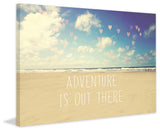 "Adventure Is Out There" Print on Canvas by Sylvia Cook