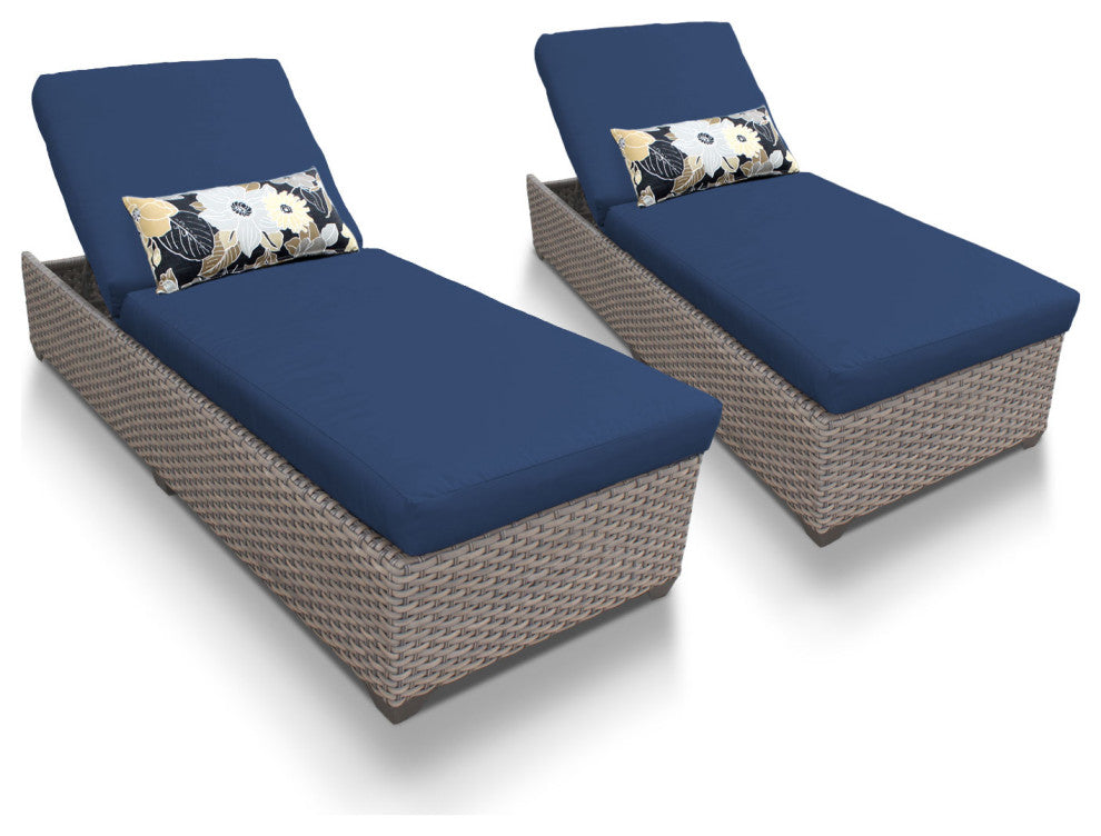 Oasis Chaise Set of 2 Outdoor Wicker Patio Furniture