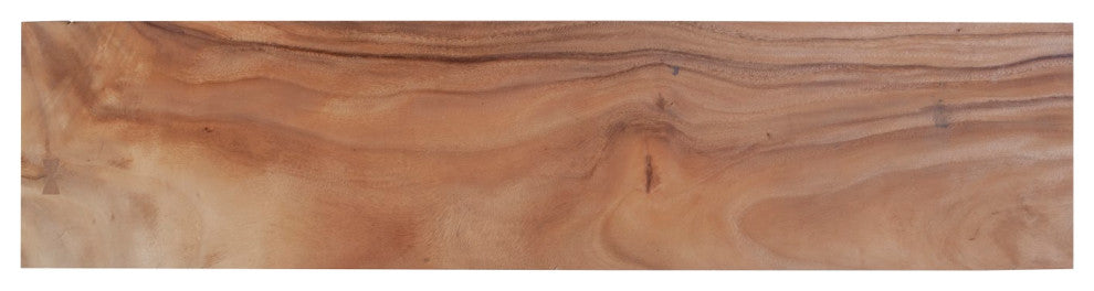 Wood Console Table, Metal U Legs