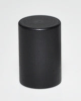 Art Glass Rectangle Bordered Pull, Black Post, Brick Red Border Black