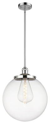 Beacon Pendant, Polished Chrome, Clear