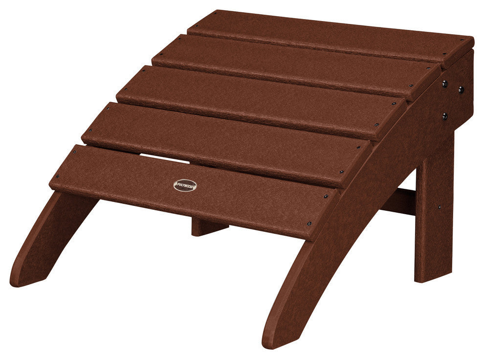 Polywood Palm Coast Ottoman, Mahogany