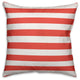 Coastal Coral Stripes Spun Poly Pillow, 18x18