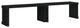 vidaXL Patio Bench Extendable Garden Bench Outdoor Seating Black Solid Wood Pine