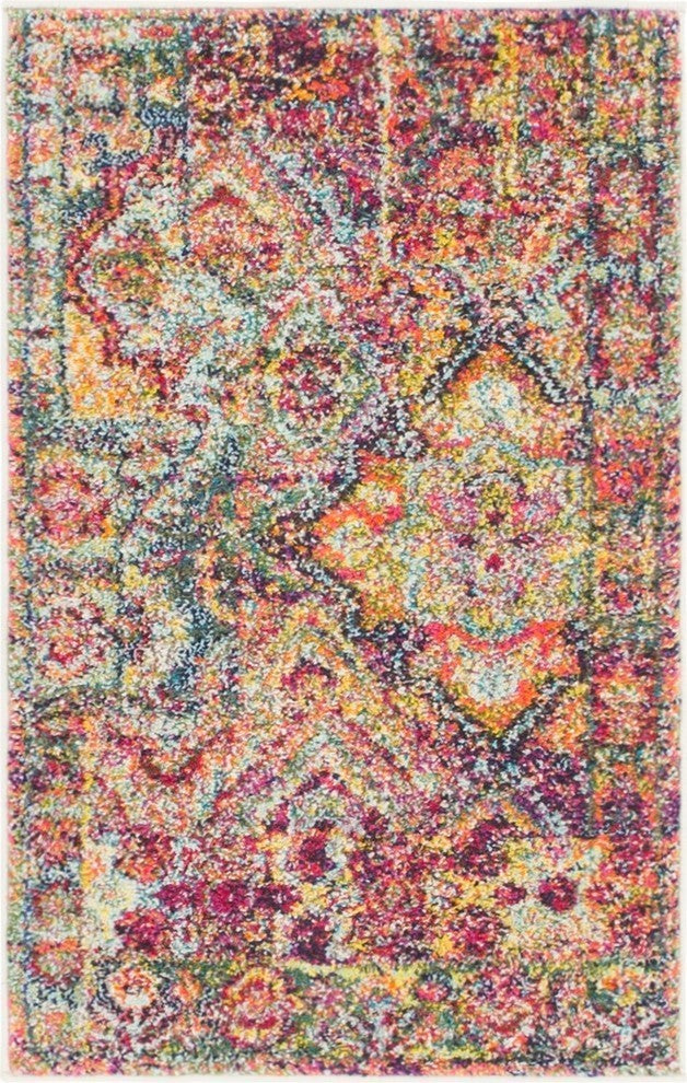 Unique Loom Multicolored Aztec Monterey 2' 0 x 3' 0 Area Rug