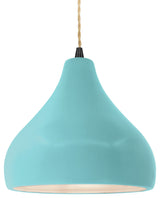 Radiance Medium Droplet 1-Pendant, Reflecting Pool/Matte Black Metal, Bulb