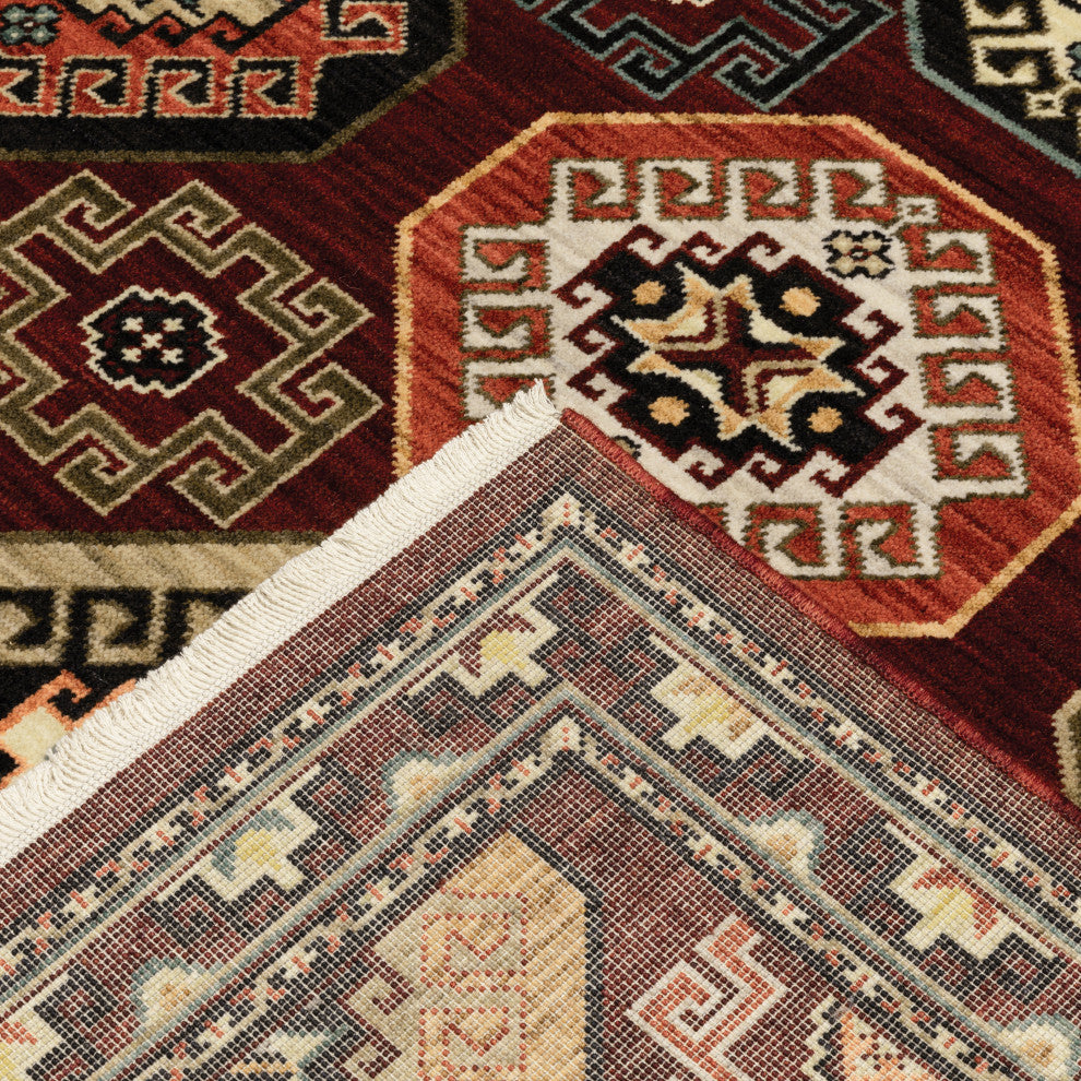 Oriental Weavers Lilihan Indoor Rug Red/ Multi 2' X 6'