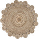 Bleached And Natural Spiral Boutique Jute Rug