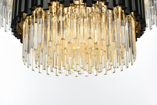 Home Living 40" Chandelier, Black