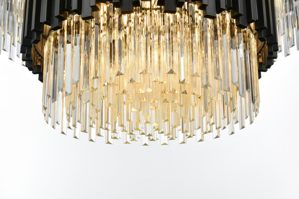Home Living 40" Chandelier, Black
