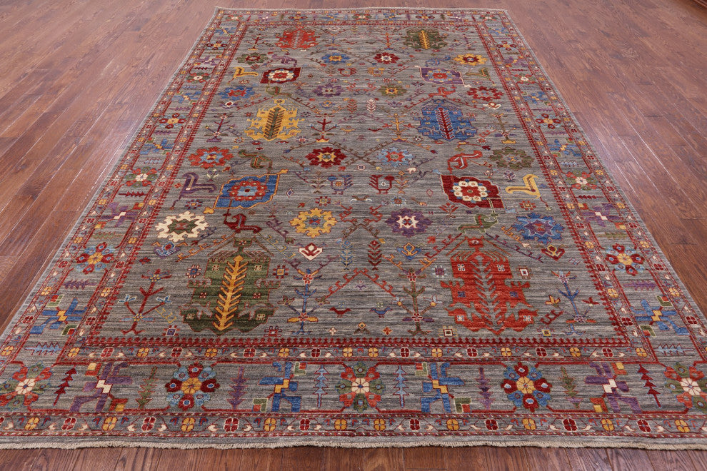 Handmade Persian Fine Serapi Rug 8' 10" X 12' 1" - Q12440