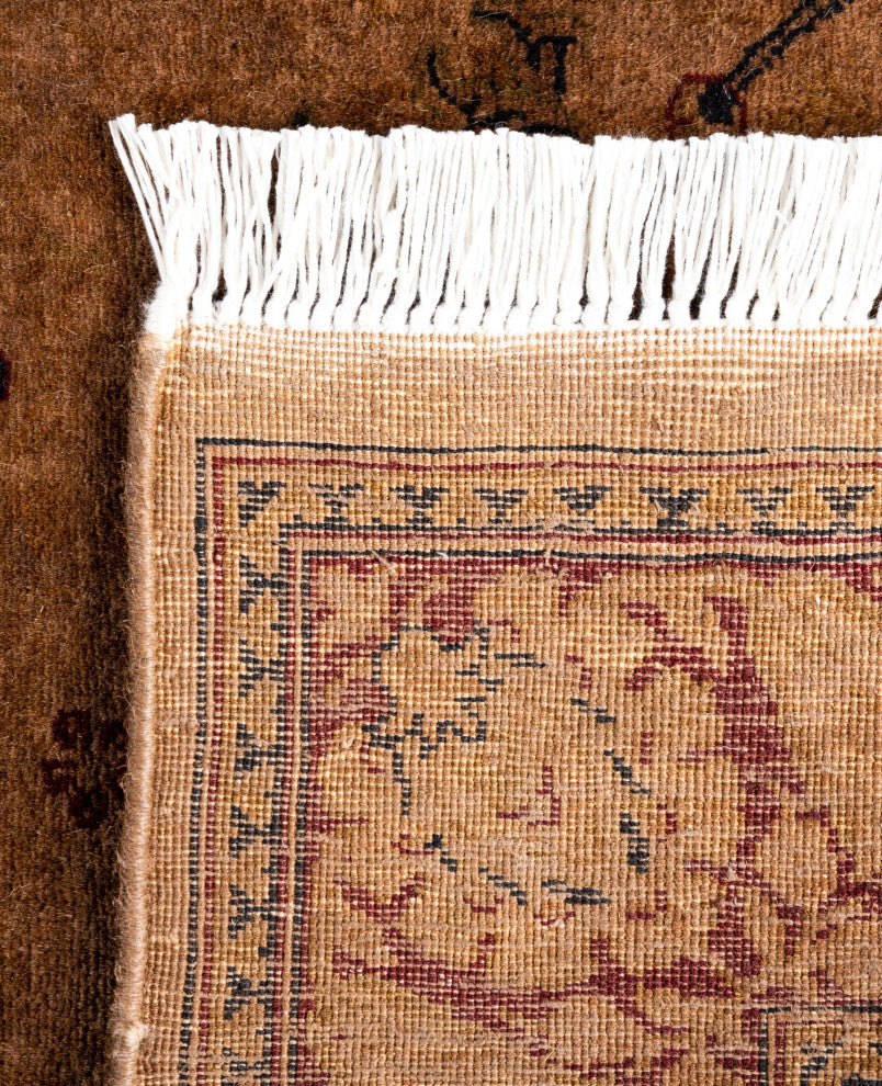 Overdyed One-of-a-Kind Hand-Knotted Area Rug Brown, 2' 8" x 8' 10"