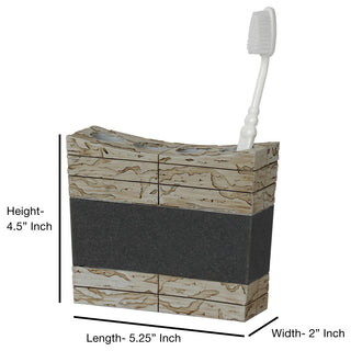 nu steel Rustic Bath Collection-Stone Rust/Gray, 4-Piece Set