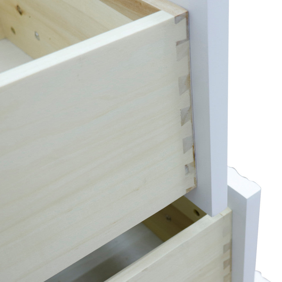 48" Single Vanity, White Finish- Cabinet Only