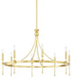 Gates 8-Light Chandelier, Aged Brass Finish