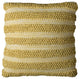 Beige Yellow Looping Striped Throw Pillow