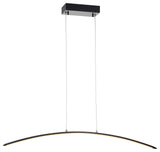 Roxanna 41.5" Dimmable Adjustable Integrated LED Linear Pendant, Black