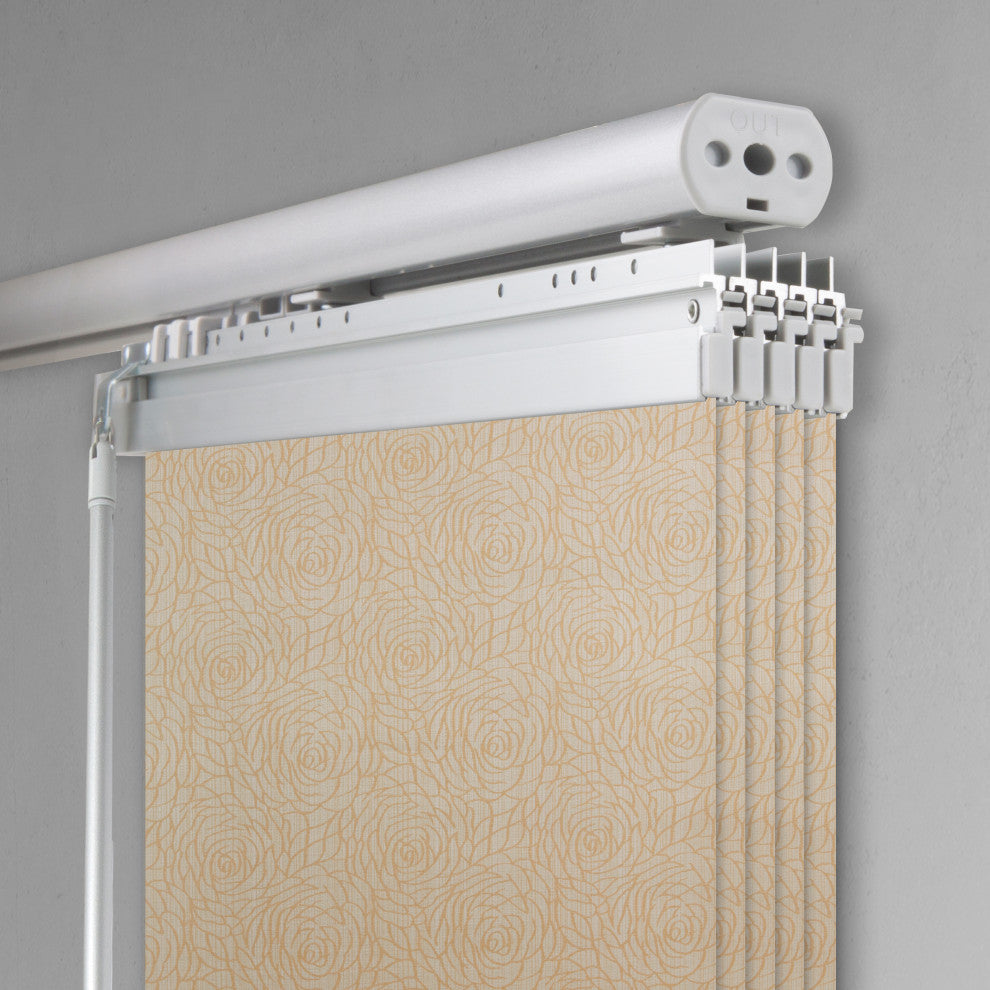 Raisa 5-Panel Track Extendable Vertical Blinds 58-110"W