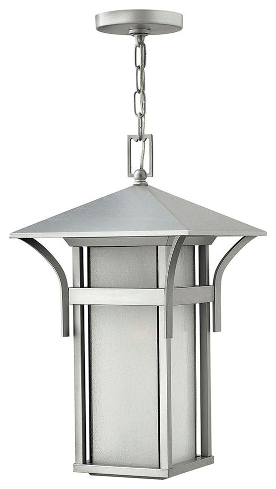 Hinkley Harbor Large Hanging Lantern, Titanium